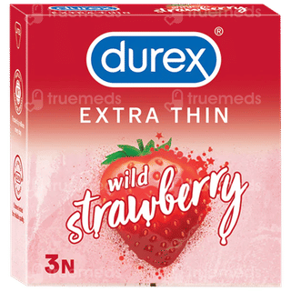 Durex Extra Thin Wild Strawberry Condoms 3